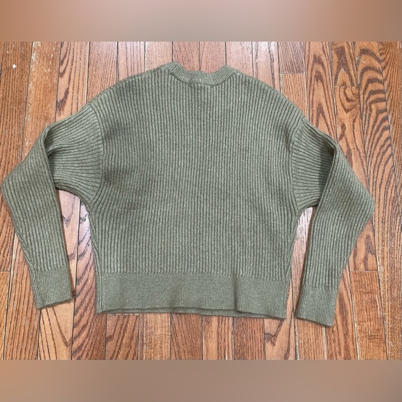 Elodie Sage Ribbed Women's Sweater - Picture 1 of 9